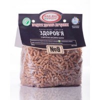 Макарони з насінням льону; Маса нетто: 500г