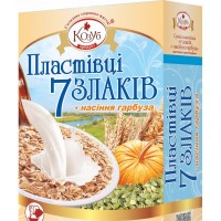 Пластівці "7 Злаків" з гарбузовим насінням; Маса нетто: 600г