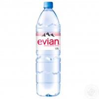 Вода мінеральна не газована "Evian"; Об'єм: 1,5л Вода мінеральна не газована "Evian"; Об'єм: 1,5л