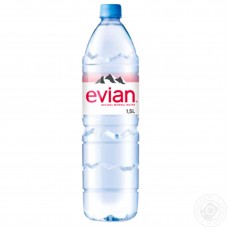 Вода мінеральна не газована "Evian"; Об'єм: 1,5л