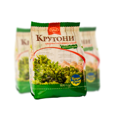 КРУТОНИ "Сухарики з італійськими травами"; Маса нетто: 100г 