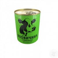 Яловичина тушкована; Маса нетто: 338г