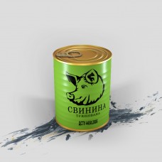 Свинина Тушкована; Маса Нетто: 338 г.