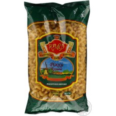 Макарони ТМ "КМФ" "Ріжки кручені"; Маса нетто: 1 кг