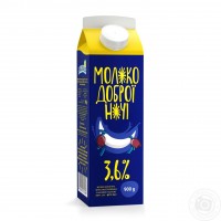 Молоко "Доброї Ночі " 3,6%; Об'єм: 900г Молоко "Доброї Ночі " 3,6%; Об'єм: 900г