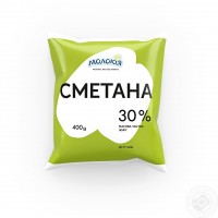 Сметана "Молокія" 30%; Об'єм: 400г Сметана "Молокія" 30%; Об'єм: 400г