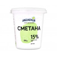 Сметана "Молокія" 15%; Об'єм: 330г