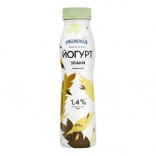 Йогурт "Злаки" 1,4%; Об'єм: 290г