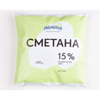 Сметана "Молокія" 15%; Об'єм: 400г