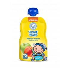 Пюре з яблук і персиків; Об'єм: 90г