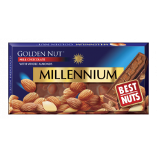 Молочний шоколад з мигдалем "Golden Nut"; Маса нетто: 100г