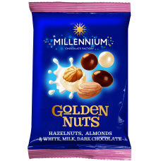 Горіхове асорті в шоколаді "Golden Nuts" Маса нетто: 100г