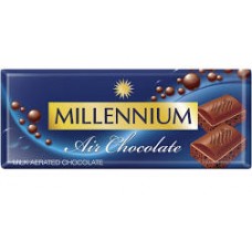 Молочний шоколад пористий "Millennium Air"; Маса нетто: 90г