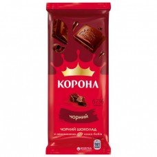 Шоколад чорний "Корона"; Маса нетто: 85г