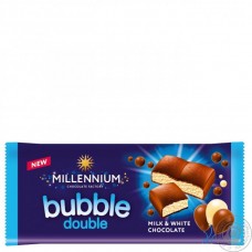 Шоколад пористий молочний та білий "Bubble Double" Маса нетто:  70 г