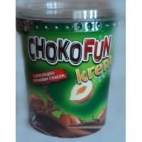 Шоколадна паста "CHOKOFUN" з шоколадно-горіховим смаком; Маса нетто: 400г