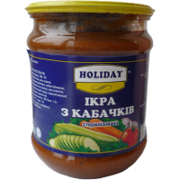 Ікра з кабачків ТМ "Holiday"; Маса нетто: 460 г Ікра з кабачків ТМ "Holiday"; Маса нетто: 460 г